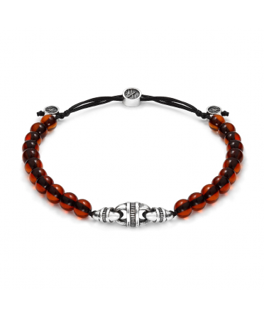 Baltique tri-link cable cherry amber bracelet - 1