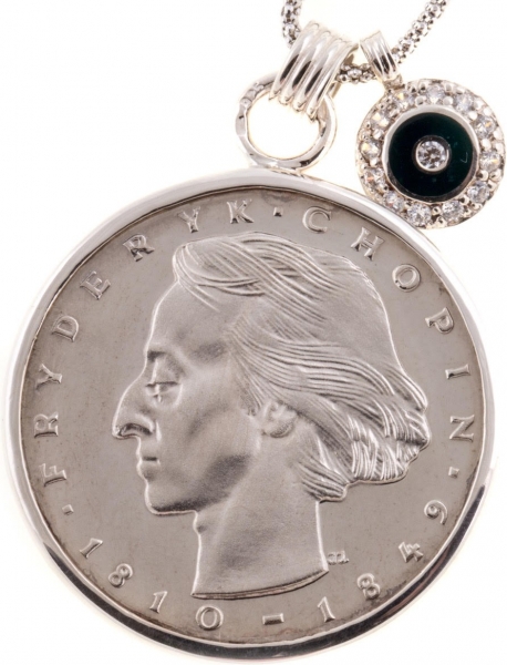 Frederic Chopin coin necklace Pecunia - 2