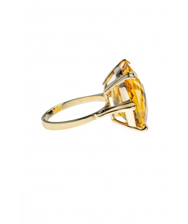 Złoty pierścionek Dolce Vita z cytrynem - 1