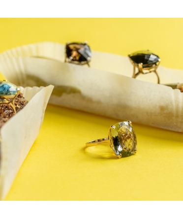 Gold Dolce Vita ring with onyx - 13