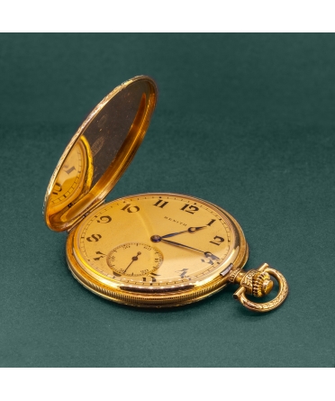Złoty zegarek kieszonkowy Zenith 1925-1935 - 1