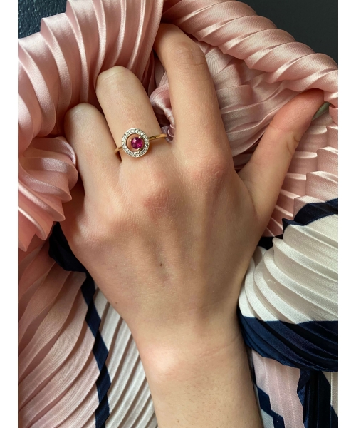 Ruby and diamond ring - 2