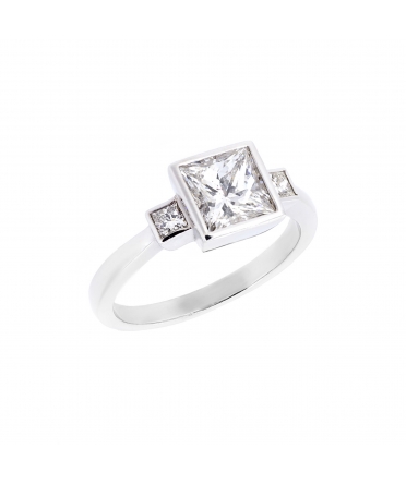 Princess cut diamond ring - 4
