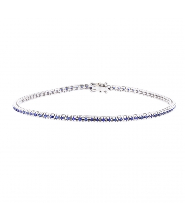 Sapphire tennis bracelet - 1