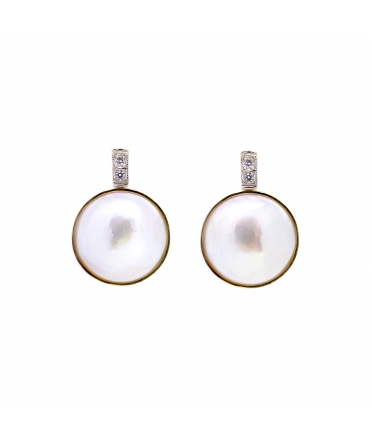 Blister pearl earrings - 1