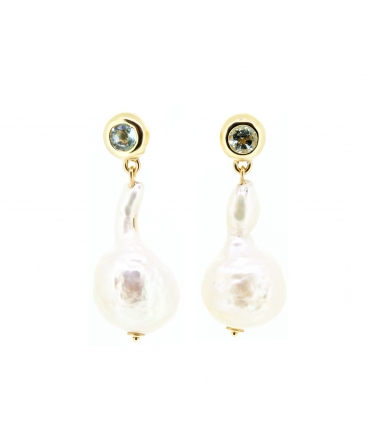 Baroque pearl earrings - 1