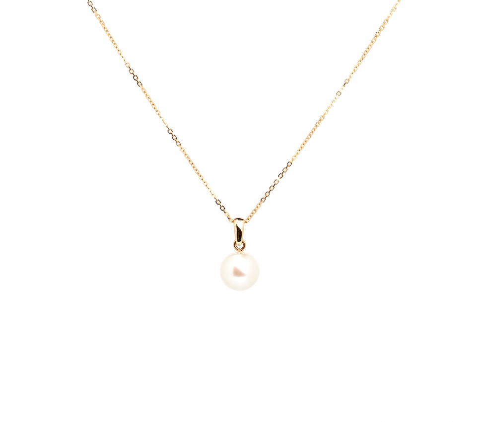 Gold pendant with pearl - 1
