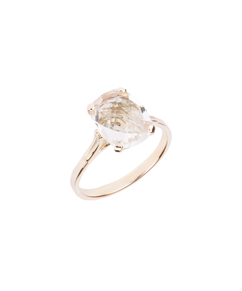 Gold Dolce Vita Mini ring with rock crystal - 2