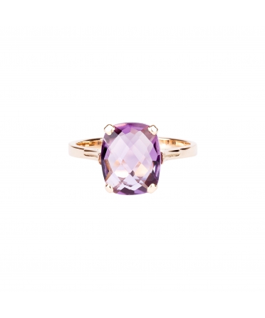 Gold Dolce Vita Mini ring with light amethyst - 1