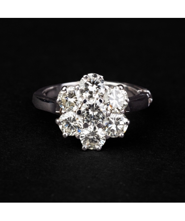 Diamond flower ring - 1