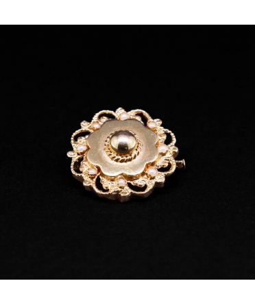 Gold brooch with pearls, 1st half of the 19th century, manual work, Paris - 1